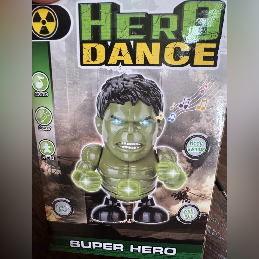 NWT Green Hero Dance Toy with Lights and Music - Picture 4 of 4